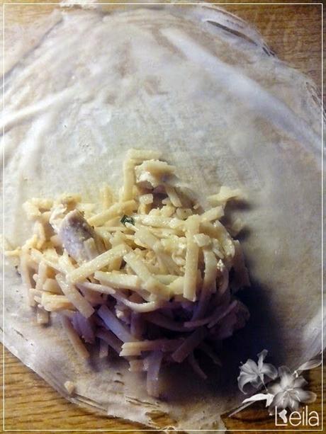 Burek rellenos de Pad thai