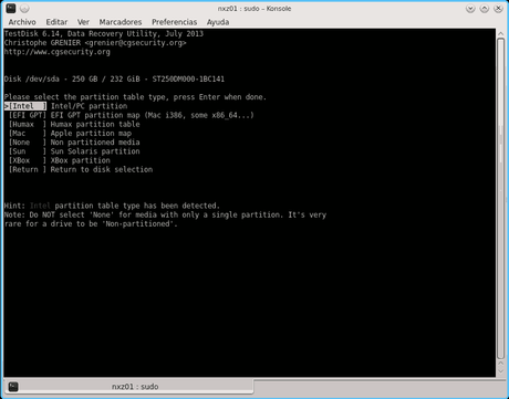 Como recuperar particiones dañadas con TestDisk Tablas de Particiones TestDisk