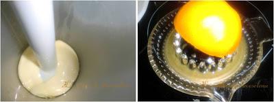 Cóctel de mango y marisco con mayonesa de naranja y lima