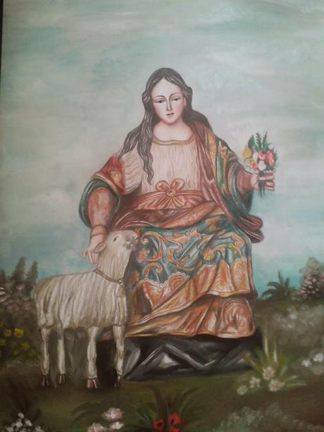 Iconografía de la Pastora de Cantillana: Pintura de Manuel  Jesús Naranjo