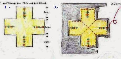 Porta macetas de fieltro con moldes