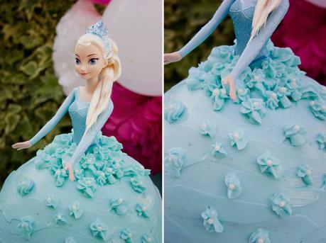 Tarta muñeca Elsa de Frozen11