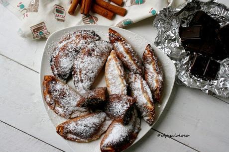 Empanadillas de chocolate y pistachos