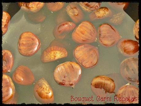 Pudding de castañas y chocolate Pudding de castañas y chocolate