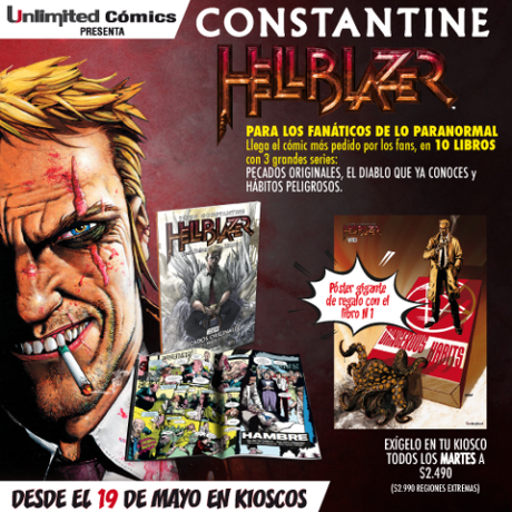 @UnlimitedComic publicará #Hellblazer desde el martes 19 de Mayo de 2015