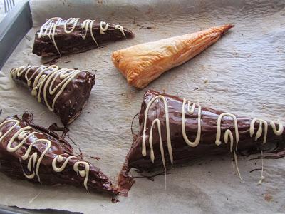 Triángulos de crema