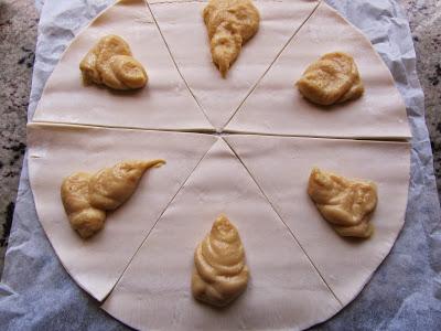 Triángulos de crema