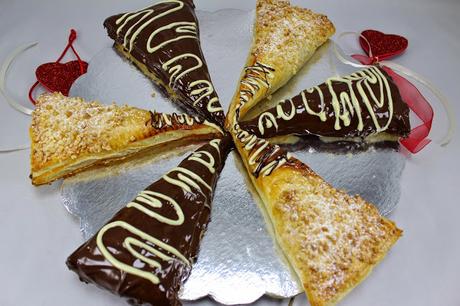 Triángulos de crema