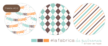 #lafabricadepatrones de Taller de Papel en Instagram. Hoy un divertido patrón de confetti para celebrar a Papá! Paleta 02