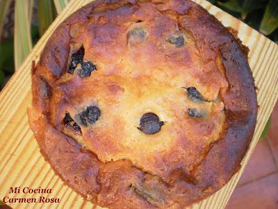 TARTA DE QUESO CON CEREZAS EN AGUARDIENTE