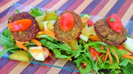 Fritos de lentejas con salsa barbacoa