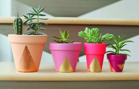 8 Ideas para decorar macetas