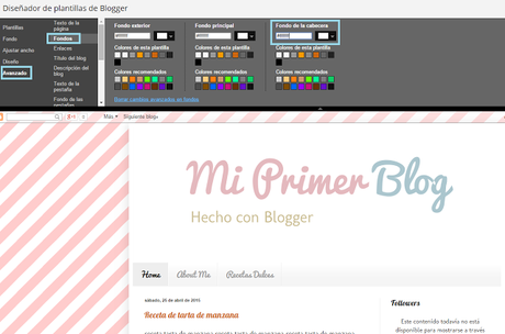 Tutoriales Blogger para Dummies: Header y Fondo