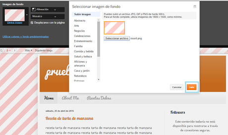 Tutoriales Blogger para Dummies: Header y Fondo