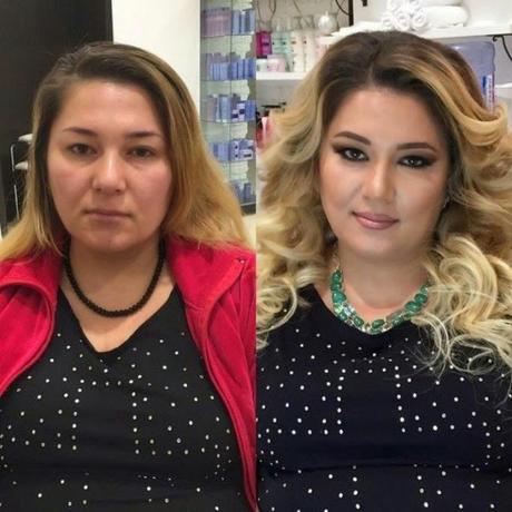 Milagros del maquillaje: Transformación de chicas normales en bellezas.