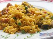 Arroz costillas salchichas