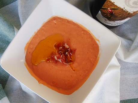 Receta de Salmorejo con pan de molde