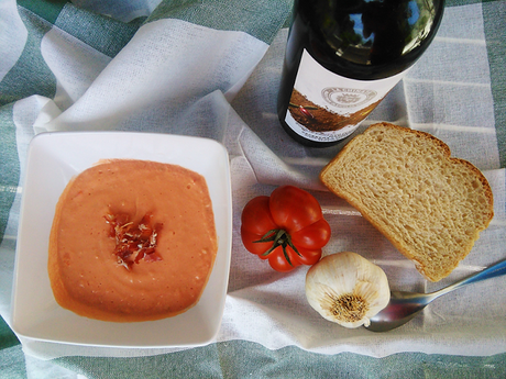 Receta de Salmorejo con pan de molde