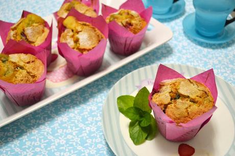 Muffins de moras y frambuesas