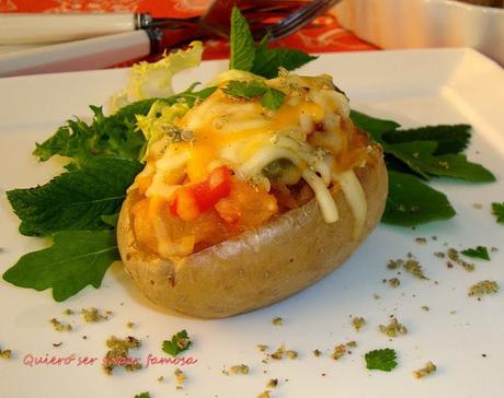 Patatas rellenas de bacalao