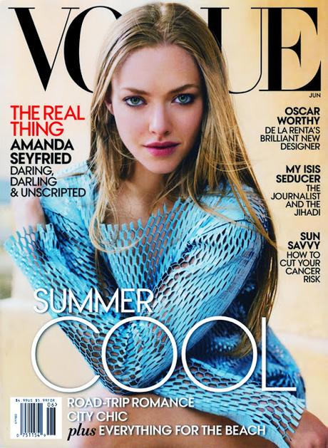 Amanda Seyfried aterriza en su primera portada Vogue