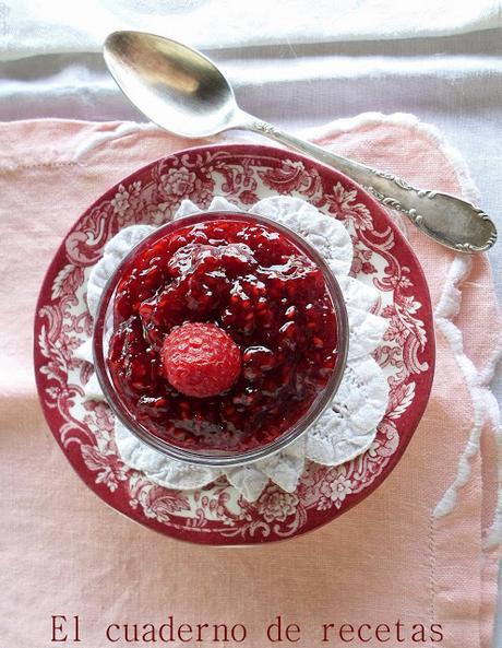 Mermelada de Frambuesas con Azúcar de Abedul y Stevia { Apta para Diabéticos }