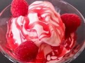 Sundae frambuesas.