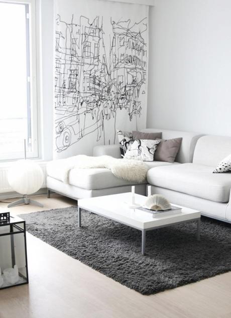 sofás ikea sofa blanco salones blancos estilo nórdico escandinavo diseño nórdico decoración en blanco decoración de salon blog decoracion interiores 