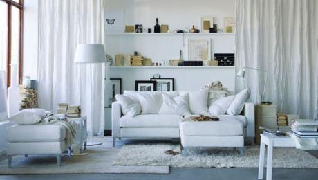sofás ikea sofa blanco salones blancos estilo nórdico escandinavo diseño nórdico decoración en blanco decoración de salon blog decoracion interiores 