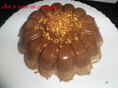 Bavarois de chocolate