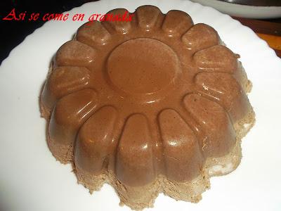 Bavarois de chocolate