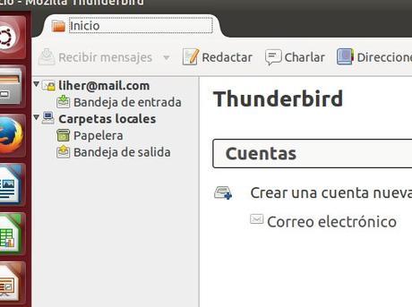 Como añadir una cuenta de correo a Thunderbird en Ubuntu
