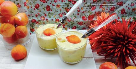 Crema de queso con albaricoque