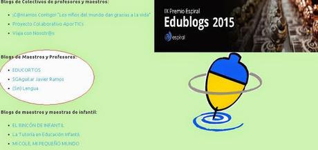 Premio Espiral Edublogs #elarteimporta