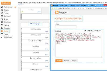 Tutorial Blogger: Cómo poner una lupa en el buscador de blogger Tutorial Blogger: Cómo poner una lupa en el buscador de blogger