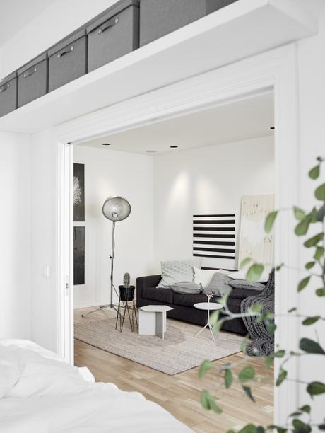 optimizar espacio pisos pequeños estilo nórdico escandinavo estilo moderno contemporáneo decoración pisos pequeños decoración en blanco decoracion dormitorios decoración de interiores blog decoración interiores nórdicos 