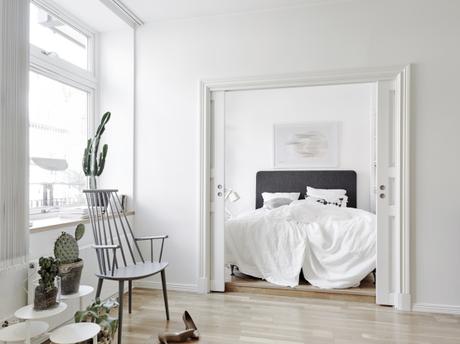 optimizar espacio pisos pequeños estilo nórdico escandinavo estilo moderno contemporáneo decoración pisos pequeños decoración en blanco decoracion dormitorios decoración de interiores blog decoración interiores nórdicos 