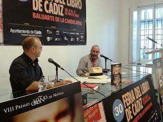 Crónica de la presentación de “Talco y bronce” de Montero Glez en la XXX Feria del libro de Cádiz (16/05/2015)