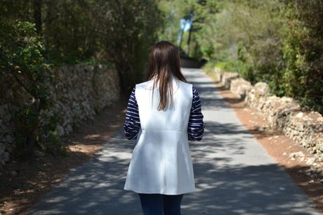 Look of the day: White vest