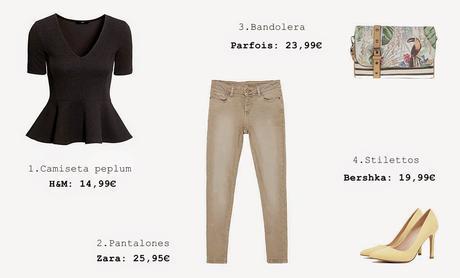 Looks con una camiseta peplum