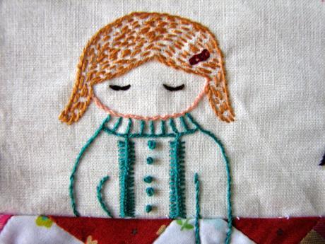 Puntos de bordado: nudo francés / Embroidery stitches: French knot