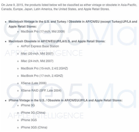 Apple y la obsolescencia