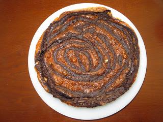 TARTA DE QUESO CON CHOCOLATE