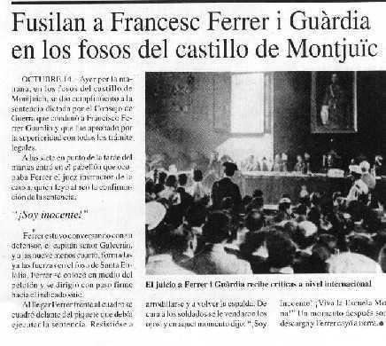 La Escuela Moderna de Francesc Ferrer i Guardia