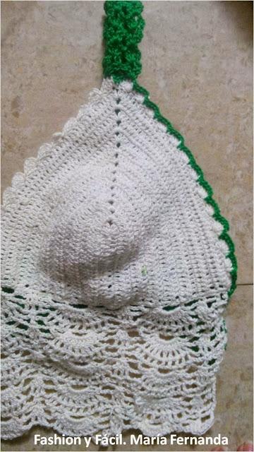 Cómo tejer tirantes para hacer un cro tpo tejido a ganchillo o crochet  (How to finish a crochet crop top)
