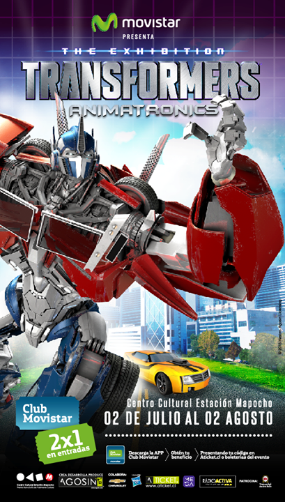 Desde el 2 de Julio, #TransformersAnimatronics en #EstaciónMapocho