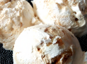 Helado vegano nata, caramelo nueces