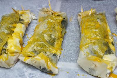 Brick de espinacas, queso ricotta y membrillo a la nuez moscada