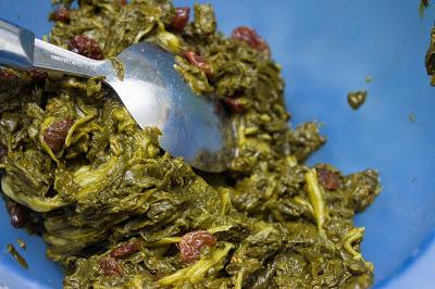 Brick de espinacas, queso ricotta y membrillo a la nuez moscada