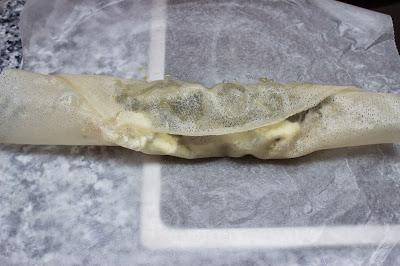 Brick de espinacas, queso ricotta y membrillo a la nuez moscada